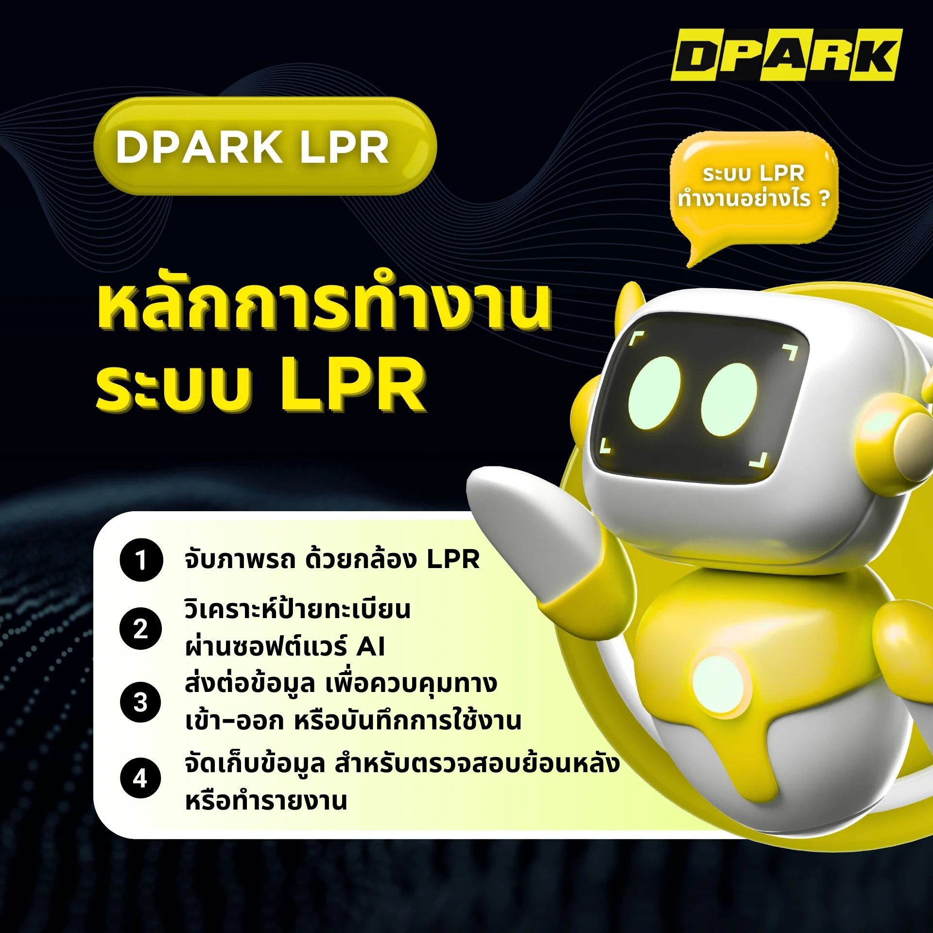 หลักการทำงานของระบบ LPR