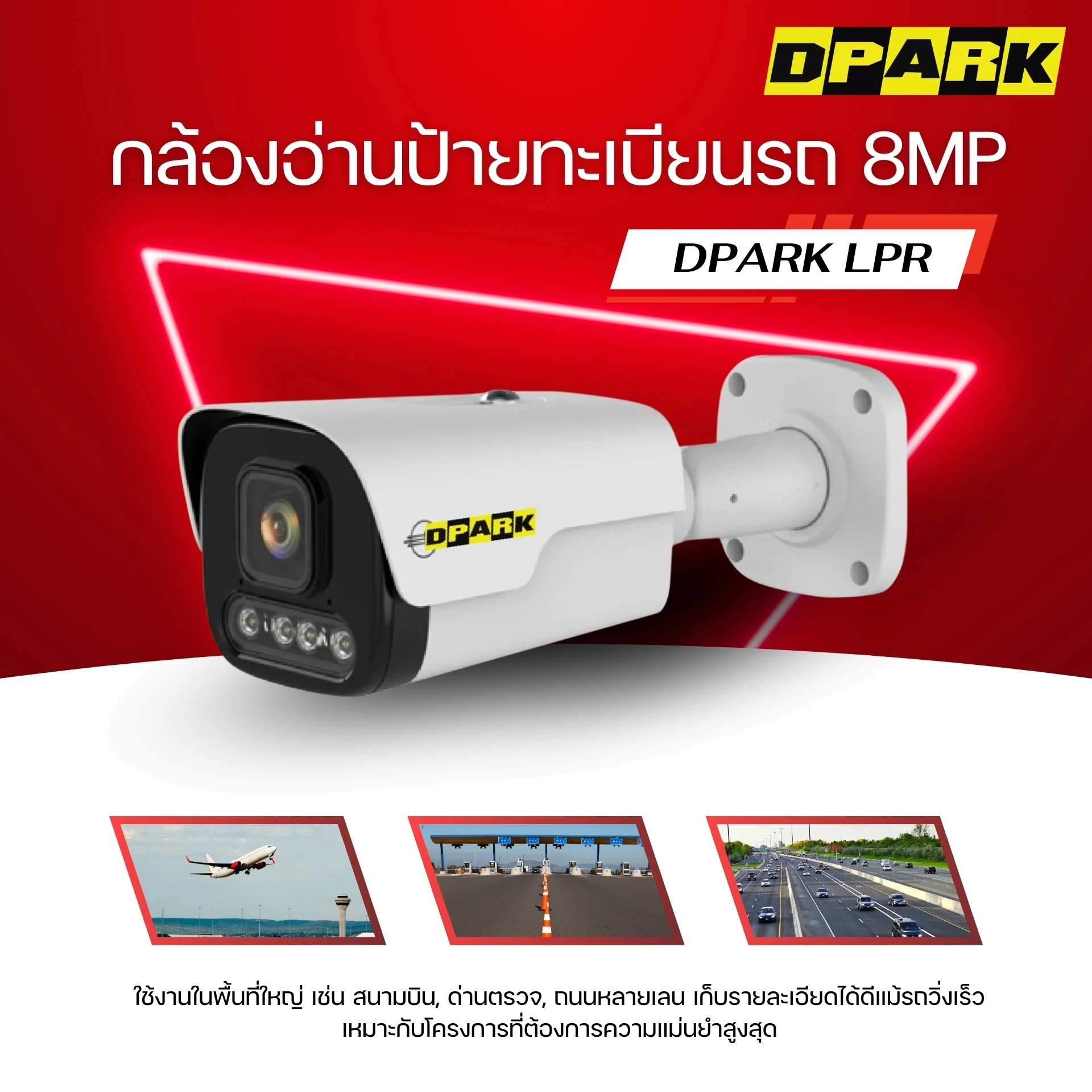 กล้องอ่านป้ายทะเบียนรถ 8MP เหมาะกับใคร?