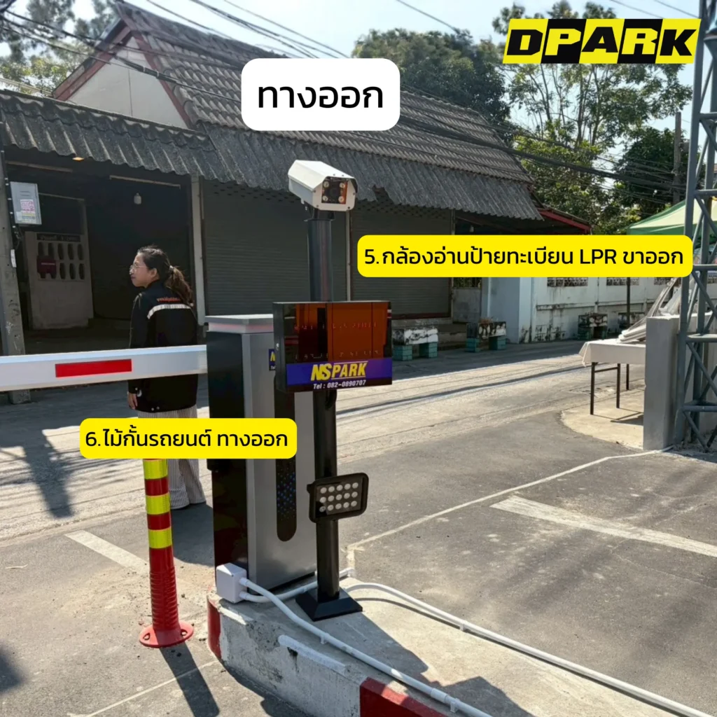 ลานจอดคิดเงินอ่านป้ายทะเบียน ตรวจสอบและชำระเงินได้ทันที-3