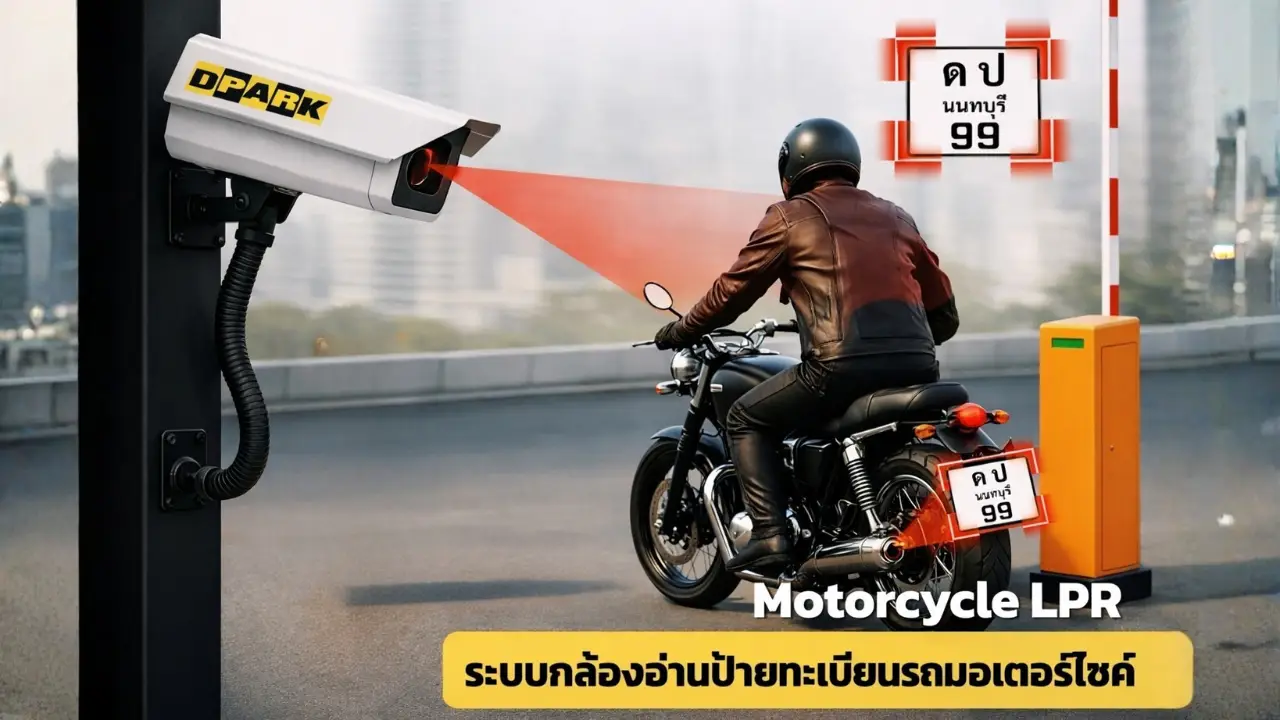 ระบบกล้องอ่านป้ายทะเบียนรถจักรยานยนต์