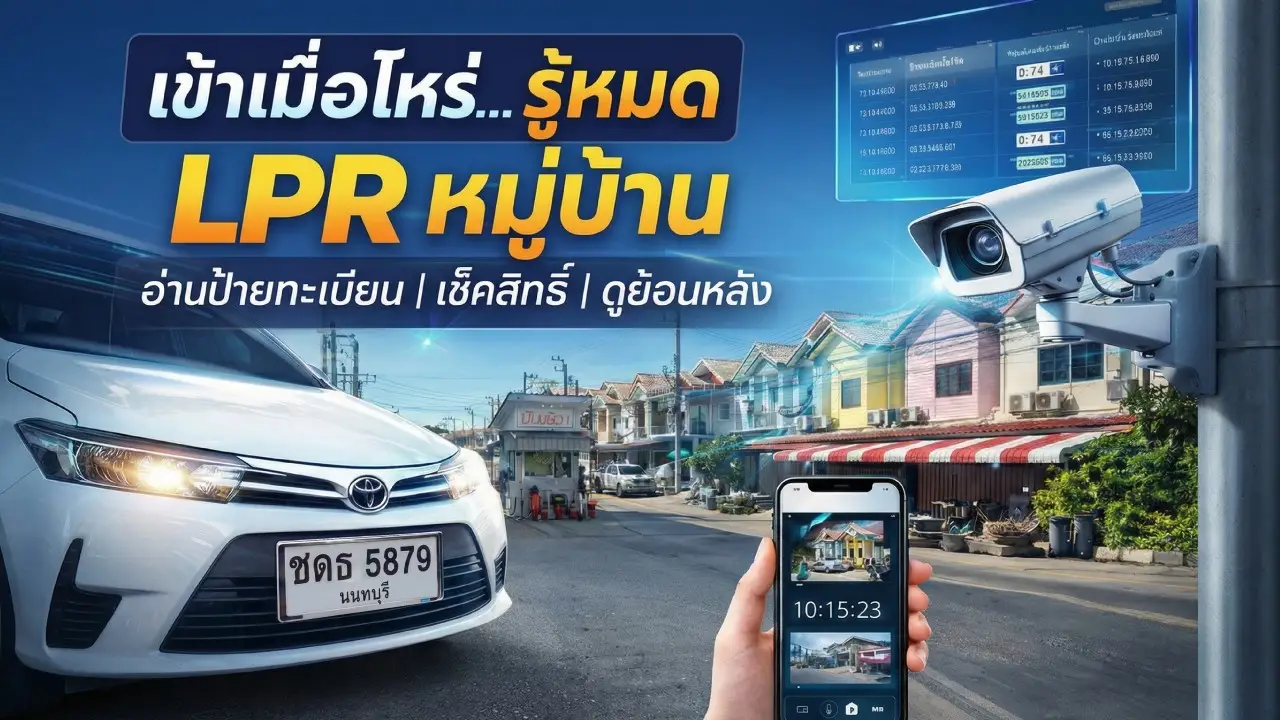 ระบบเข้า–ออกหมู่บ้านแบบที่นิติชอบ ชัด, เช็กได้, ย้อนหลังได้
